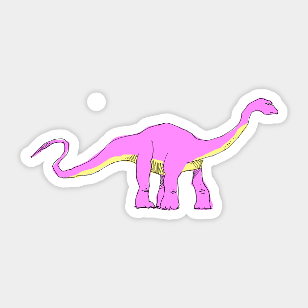 brontosaurus Sticker by vectormutt